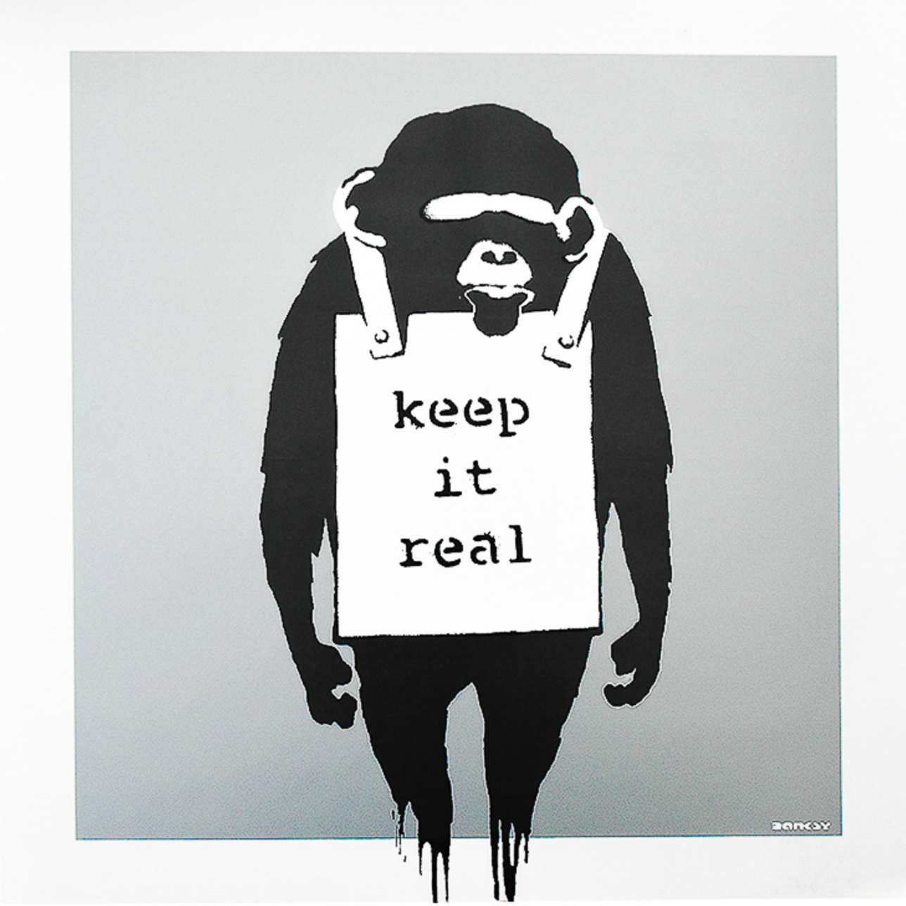 MONKEY SIGN DRIP Ver モンキーサイン バンクシー ape MONKEY SIGN DRIP Ver MONKEY SIGN DRIP Ver Banksy ape art | eBay